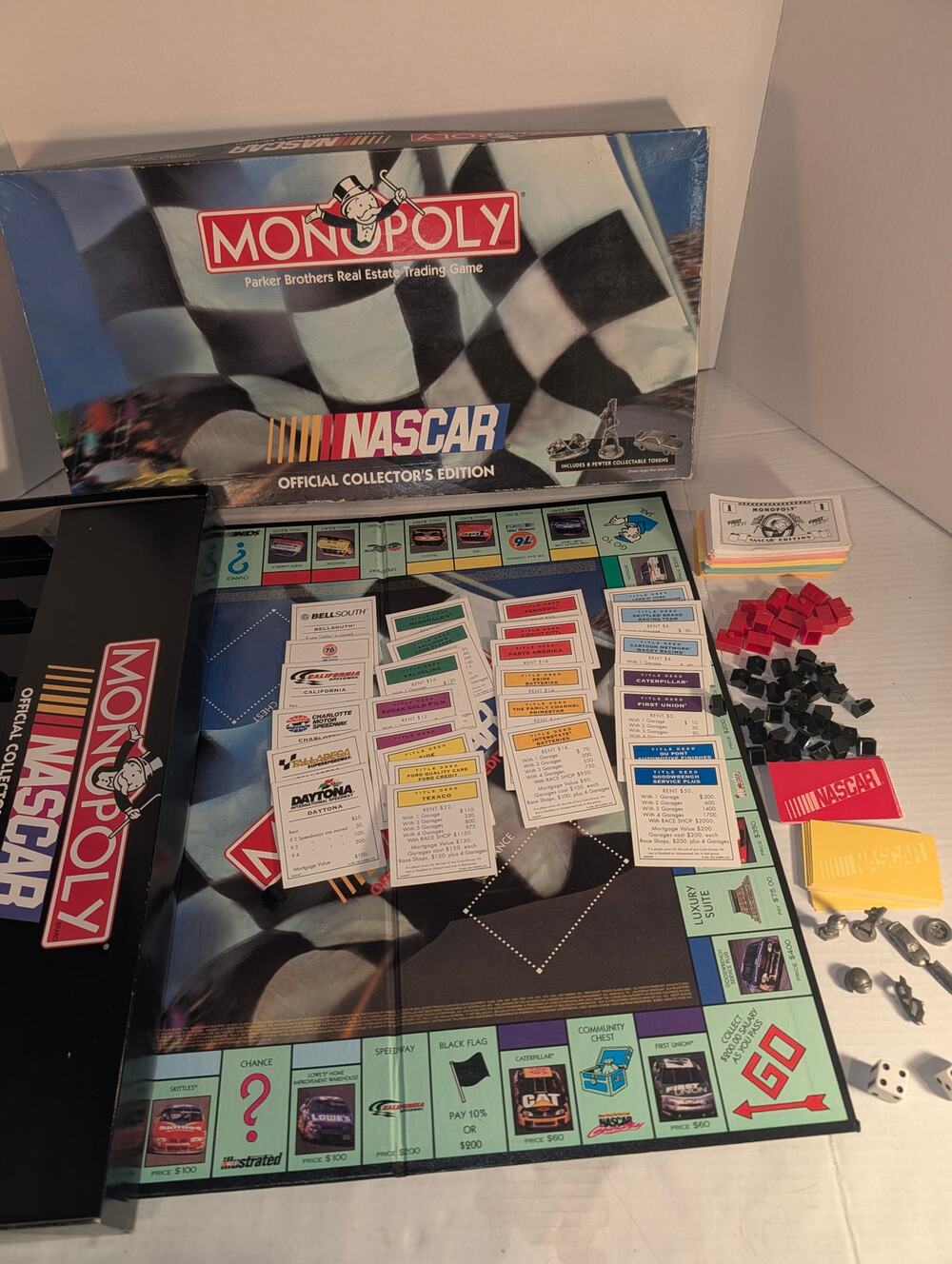 Vintage 1997 Monopoly NASCAR Official Collector's Edition Board Game